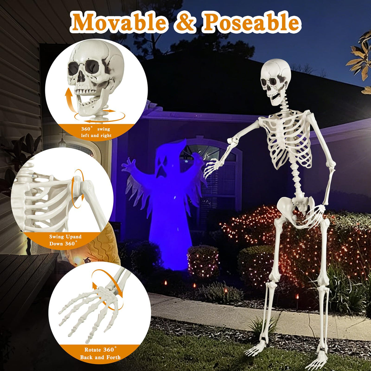 5.4ft Posable Skeleton T33986