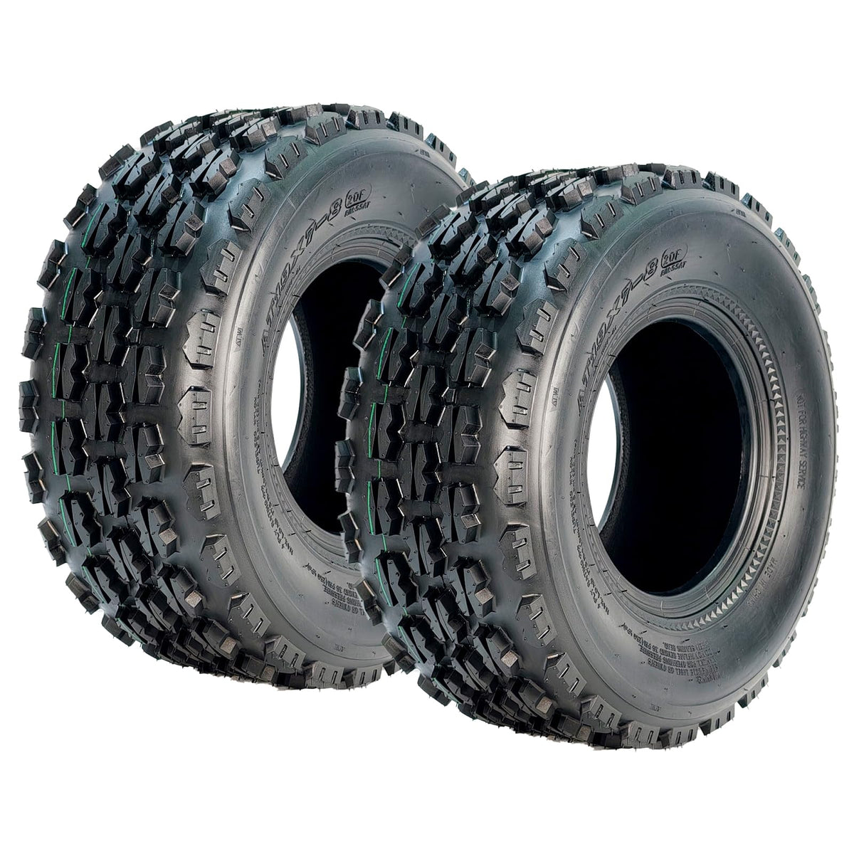 19x7-8 4-Ply Tubeless ATV/UTV Front Tires Set O68196