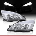 Chrome Housing Clear Lens LED Head Lights Turn Signal Lamps Assembly Pair X63602