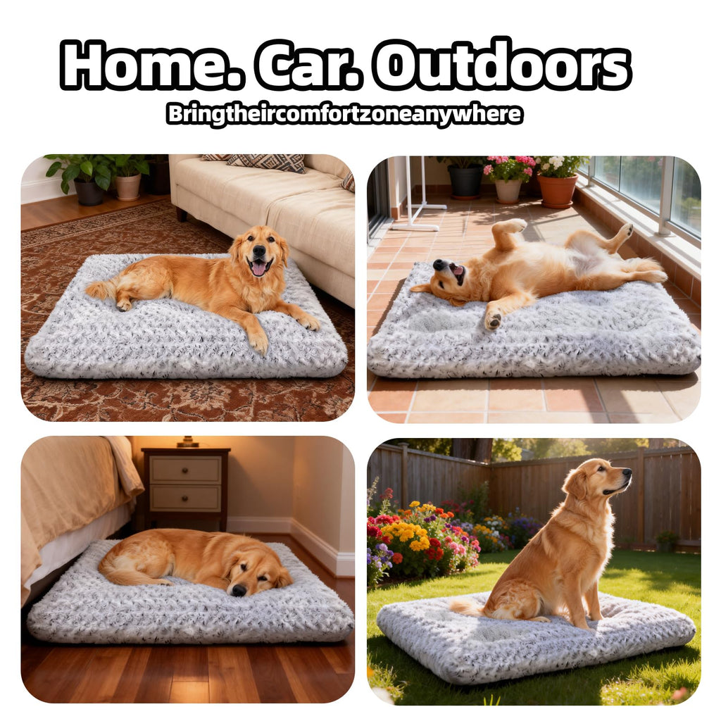 Large Washable Plush Dog Bed Z849