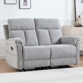 Light Gray Fabric Reclining Loveseat B132516