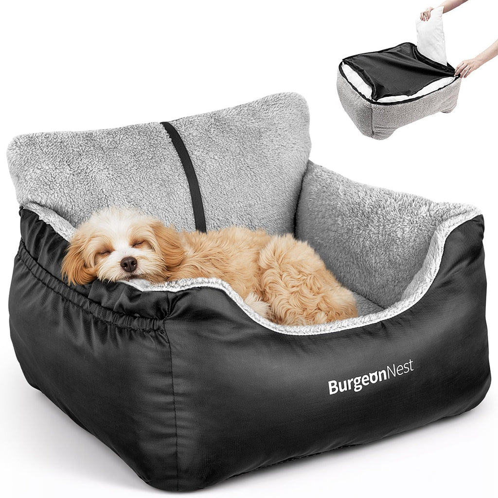 Dog Car Seat for Small Dogs & Cats Under 25 lbs, Black K97679