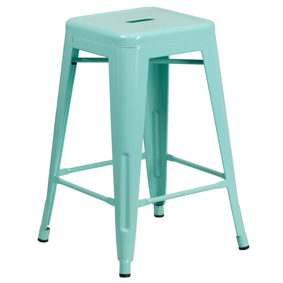 Mint Green Indoor-Outdoor Counter Height Stool L5229