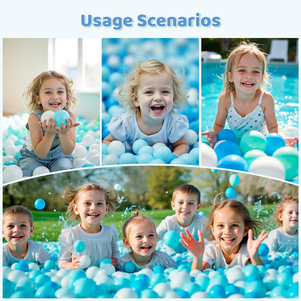 BPA Free Crush Proof Plastic Ball Pit Balls 2.15 Inch U782
