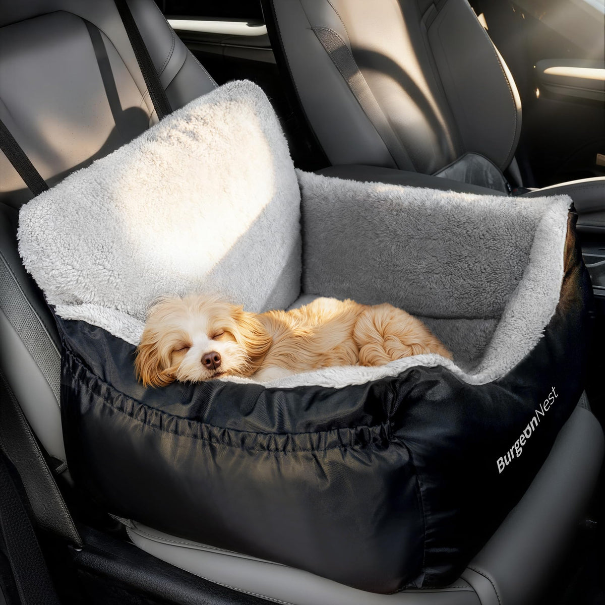 Dog Car Seat for Small Dogs & Cats Under 25 lbs, Black K97679