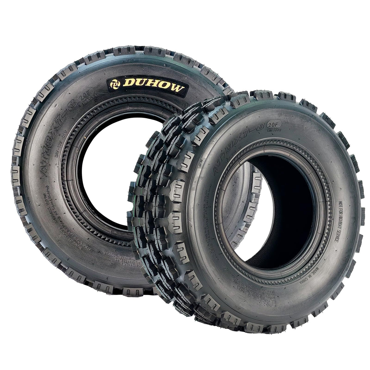 19x7-8 4-Ply Tubeless ATV/UTV Front Tires Set O68196