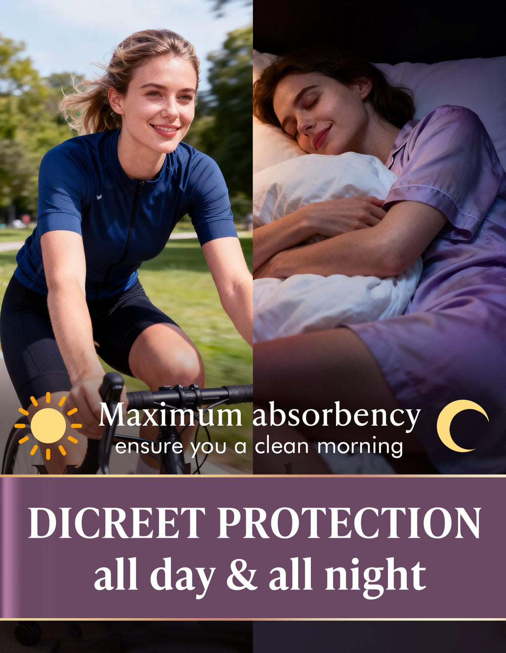 Washable Absorbency Urinary Incontinence Underwear for Women High Waist Leak Proof Panties 60ML, 3 Pack Beige White W43054