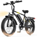 1000W Peak Motor 60+ Miles Fat Tire Electric Bike Q868720