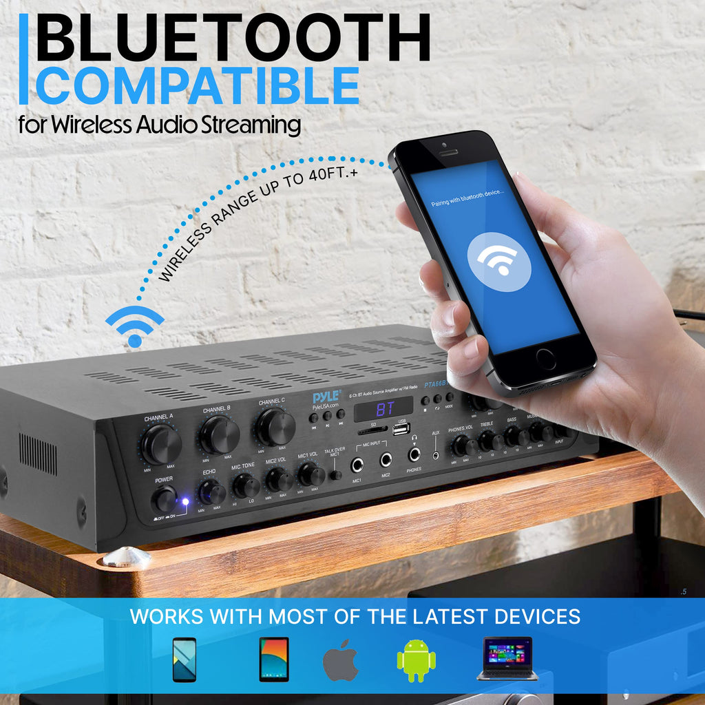 Bluetooth 6 Channel Stereo Amplifier M155813