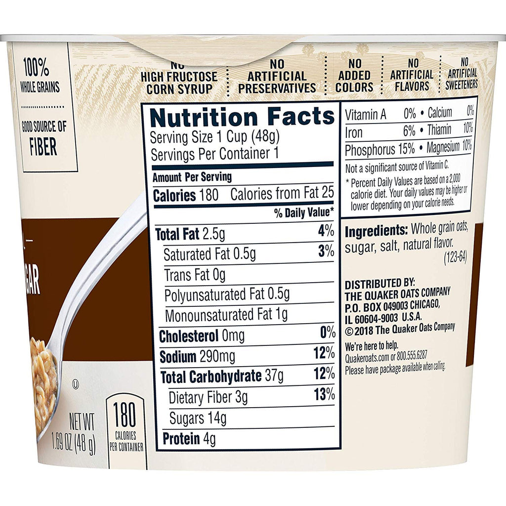 Instant Oatmeal Maple Brown Sugar 1.69oz Pack of 3 A7770