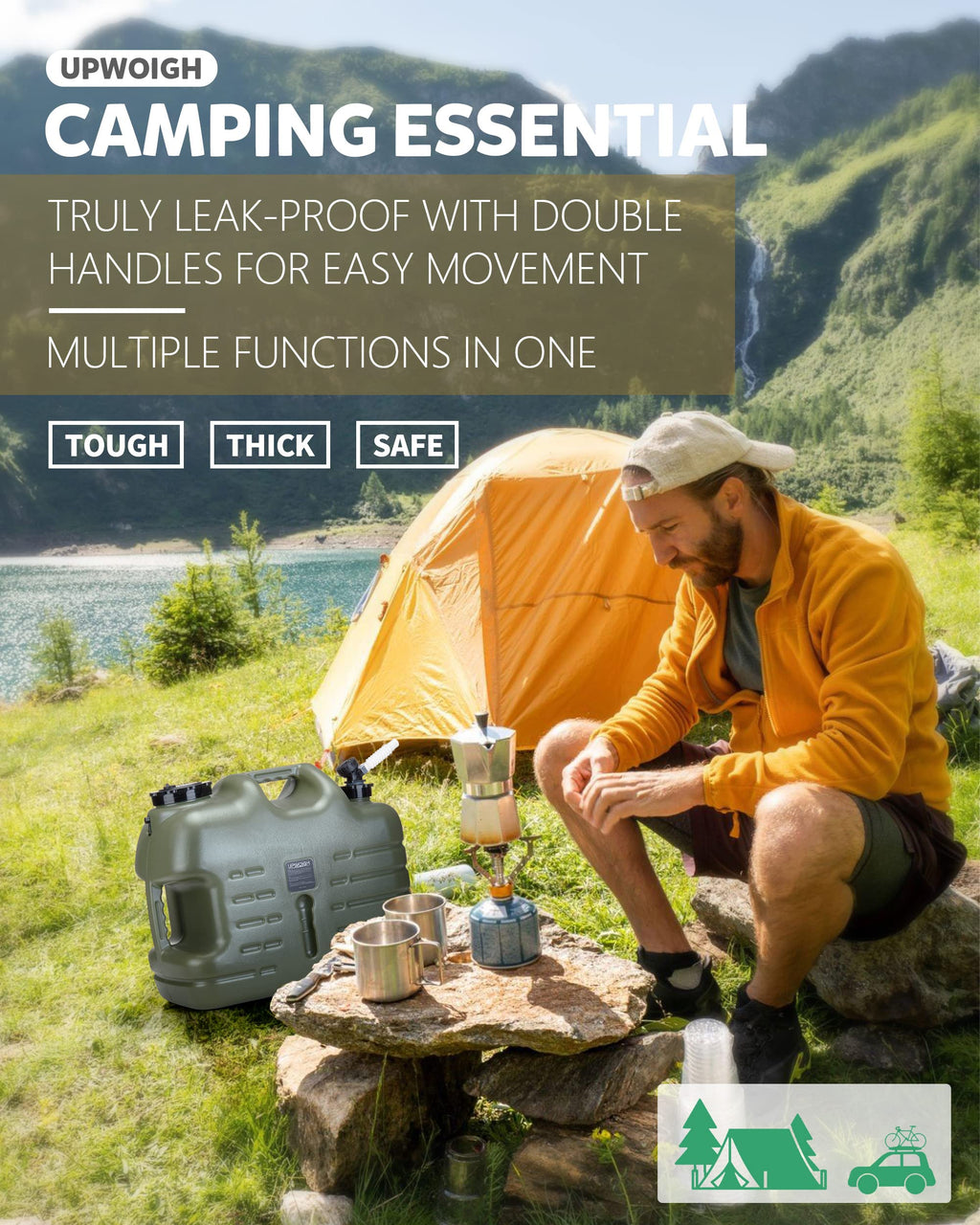 8.2 Gal Camping Water Jug with Spigot H27974