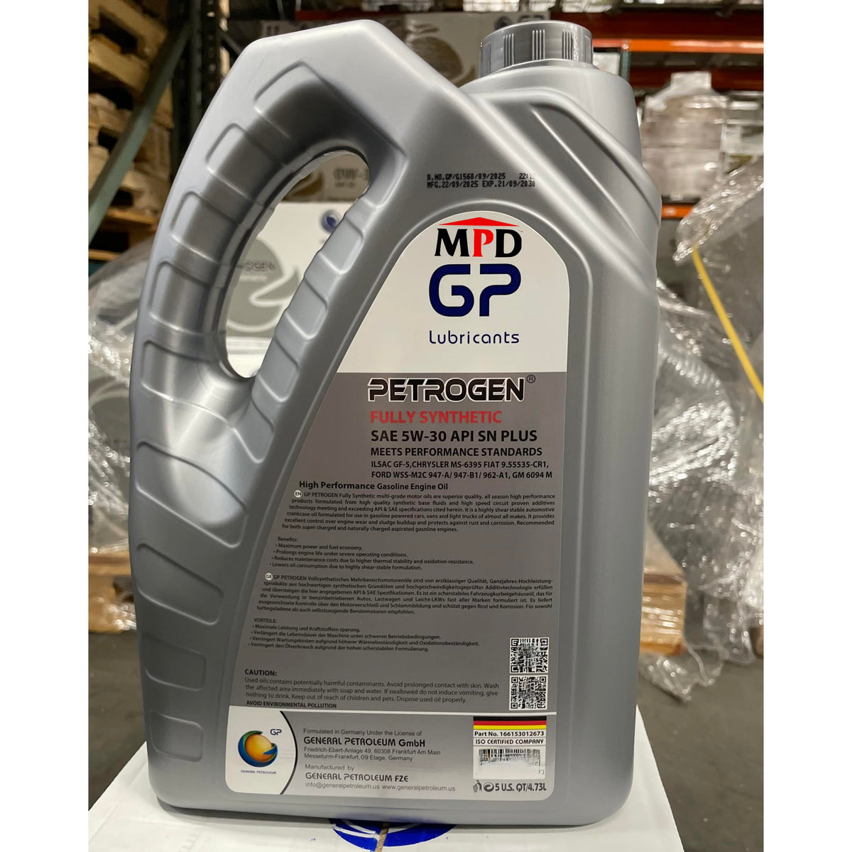 5W-30 Full Synthetic Motor Oil 5 Quarts E98064