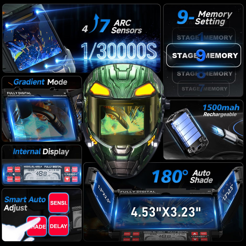 Auto Darkening Welding Helmet F5921