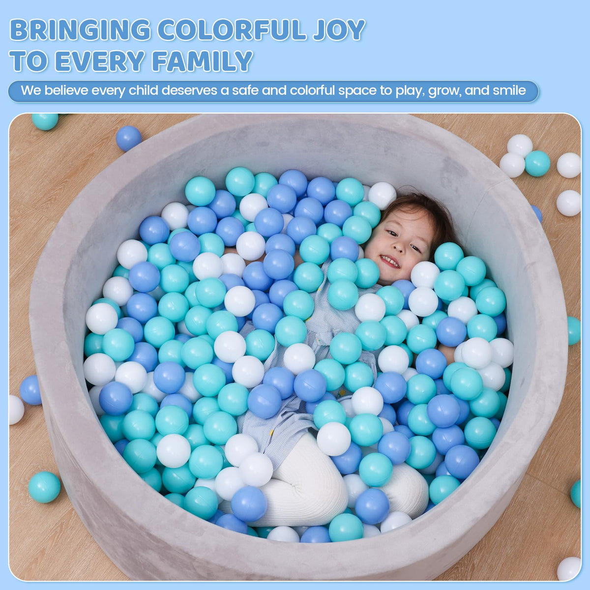 BPA Free Crush Proof Plastic Ball Pit Balls 2.15 Inch U782