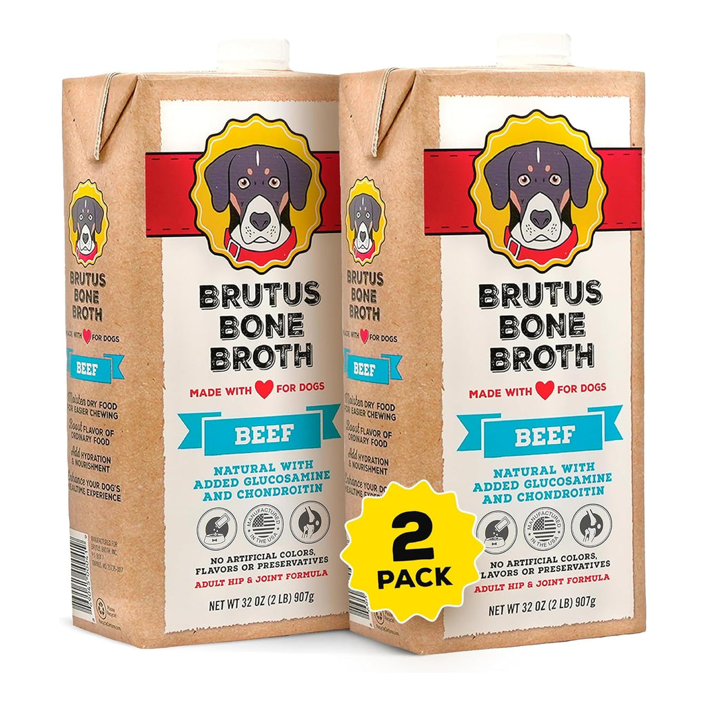 Instant Bone Broth Dog Food Topper Beef Flavor Pack of 2 J807