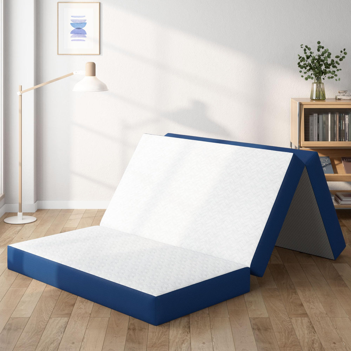 Queen 6 Inch Foldable Gel Memory Foam Mattress W421