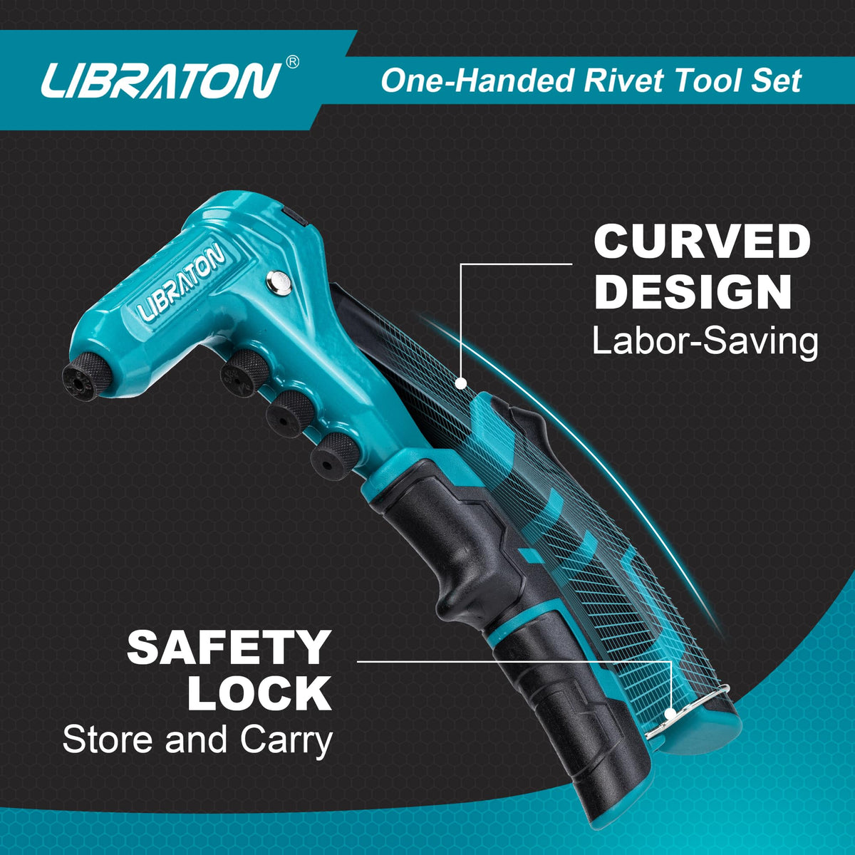 One-Handed Rivet Gun Set J744