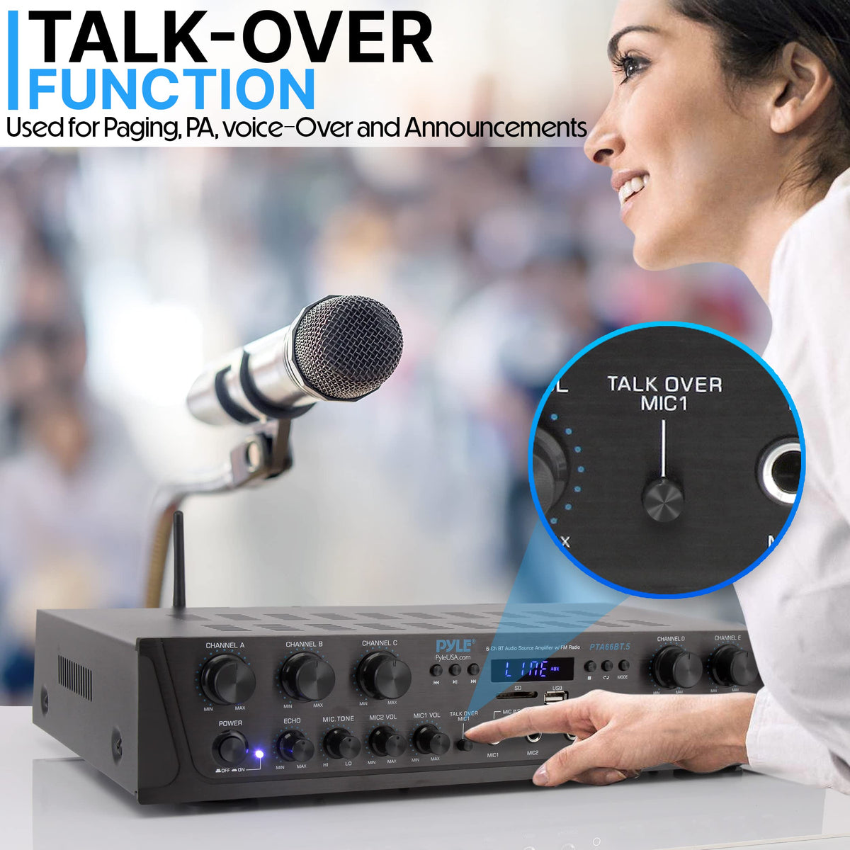 Bluetooth 6 Channel Stereo Amplifier M155813