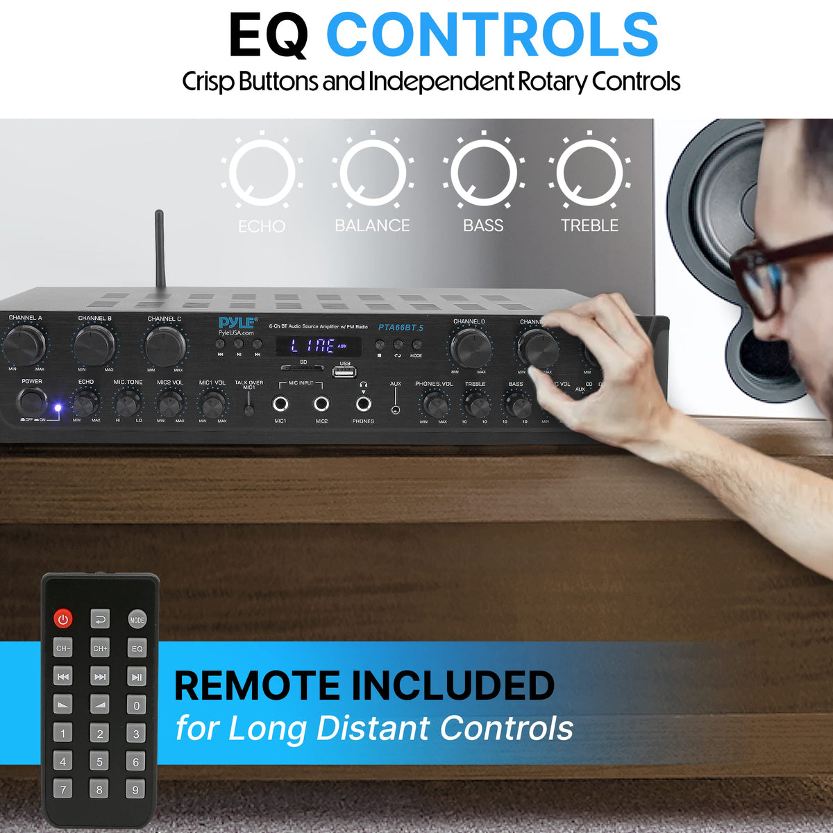 Bluetooth 6 Channel Stereo Amplifier M155813