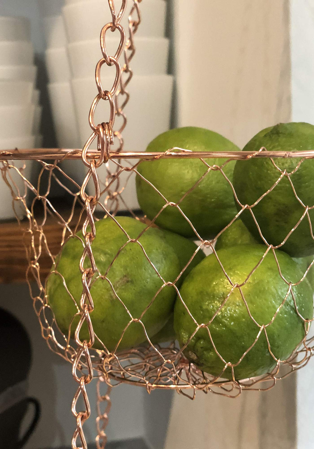 3-Tier Copper Hanging Fruit Baskets X37096