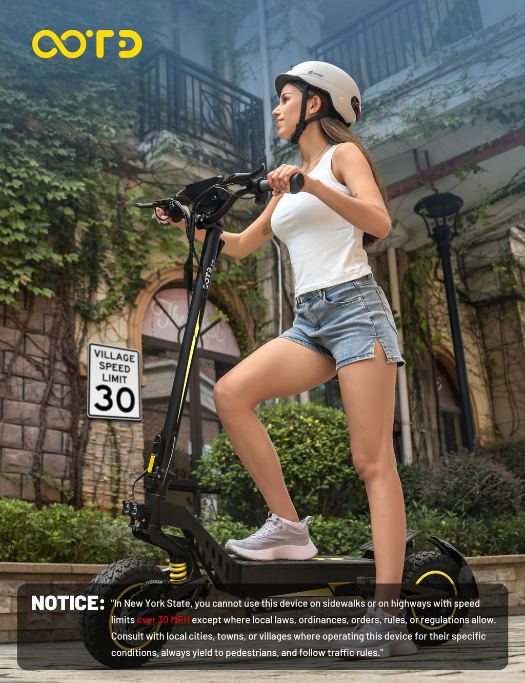 Electric Scooter with 11" All-Terrain Tire Y94798