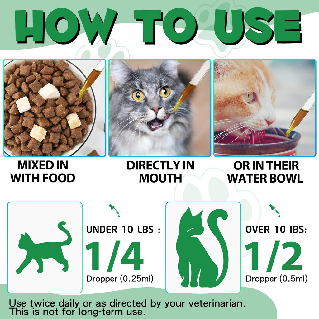 Cat Herbal Probiotics Digestive Supplement Drops 60ml U2227