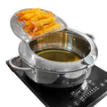 Deep Fryer Pot with Lid, 304 Stainless Steel K3558