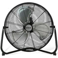 High Velocity Metal Blade Floor Fan, 3 Speeds, Black, 20in F407137