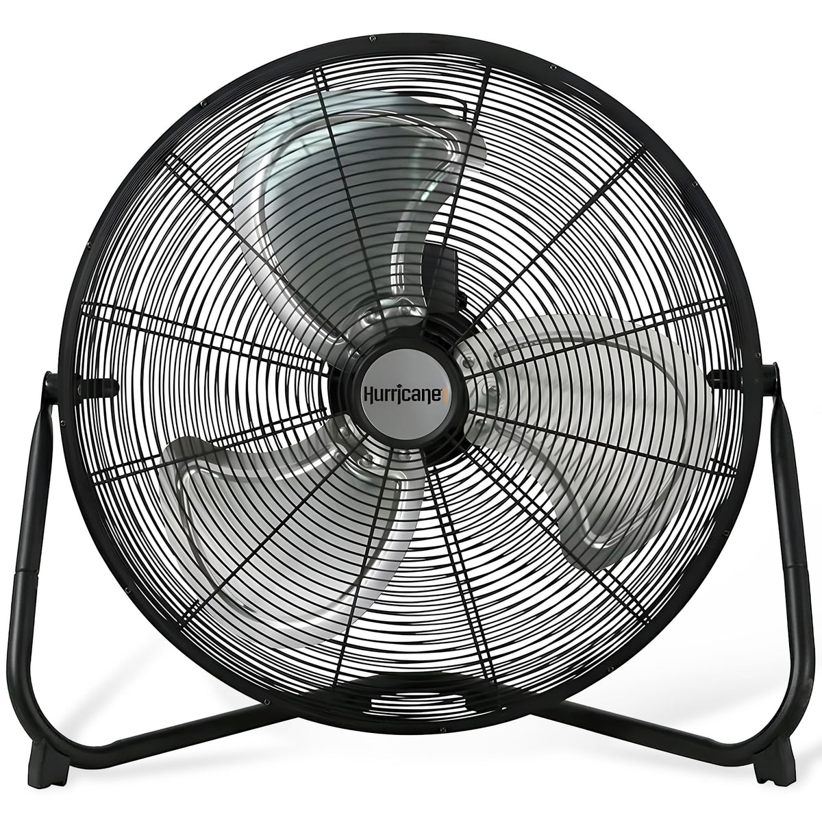 High Velocity Metal Blade Floor Fan, 3 Speeds, Black, 20in F407137