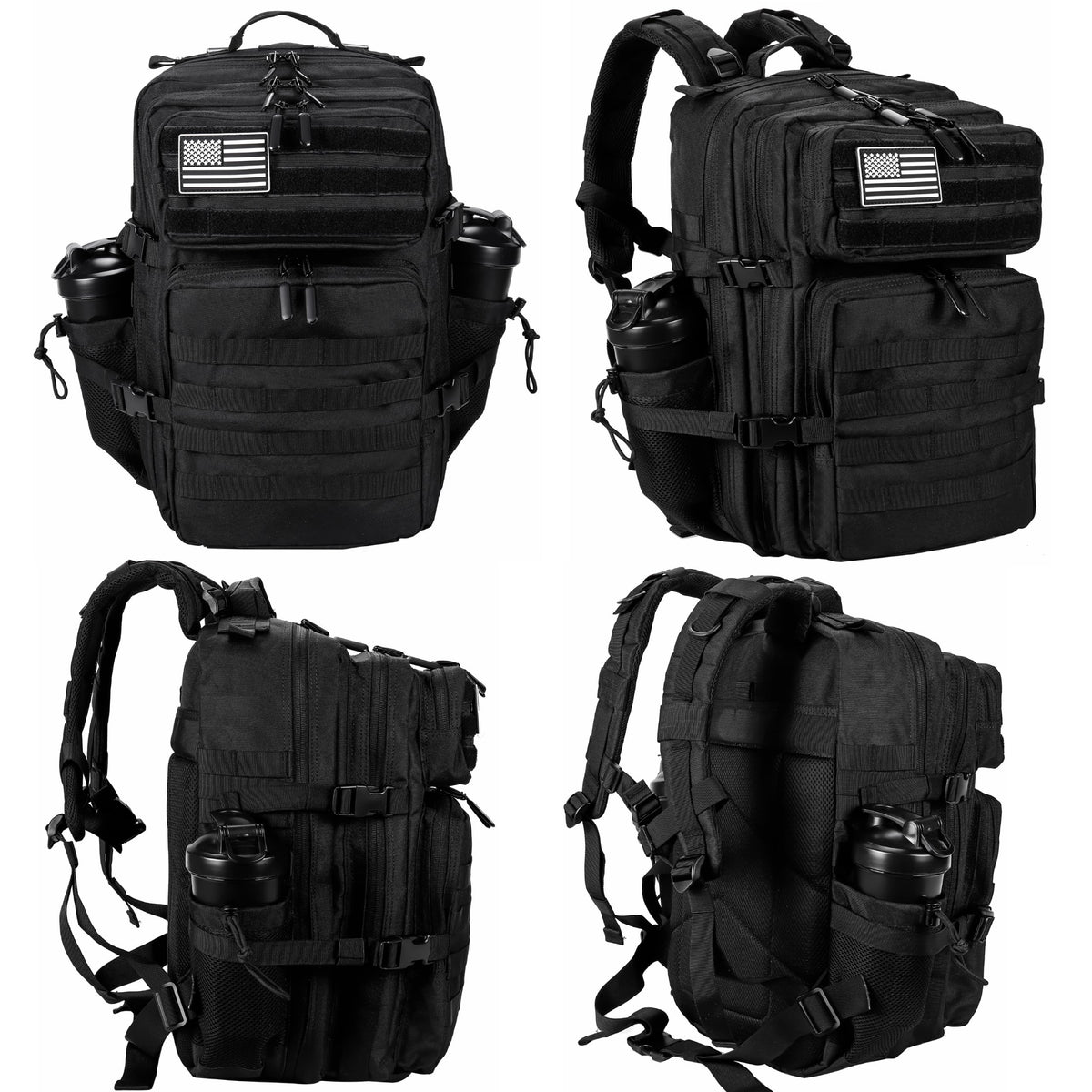 45L Tactical Backpack with Molle System Black U301