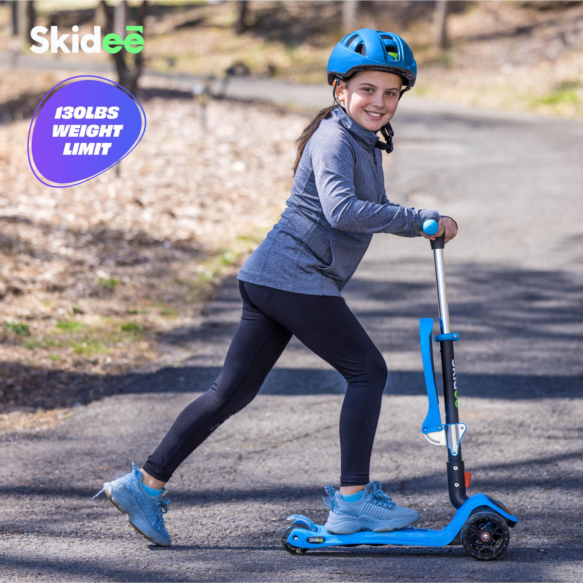 Foldable 3 Wheel Kick Scooter with Removable Seat P973300