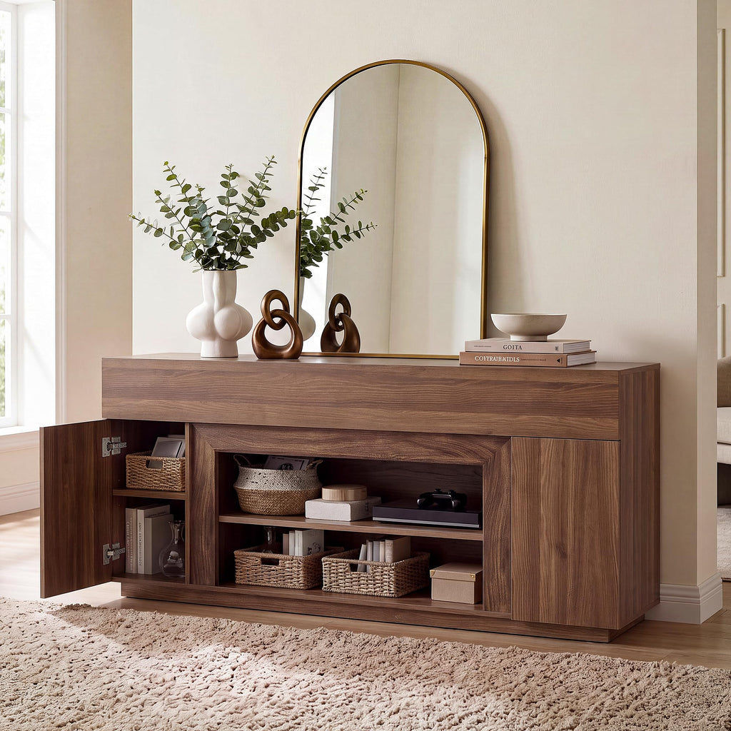 70" Walnut TV Stand I8768