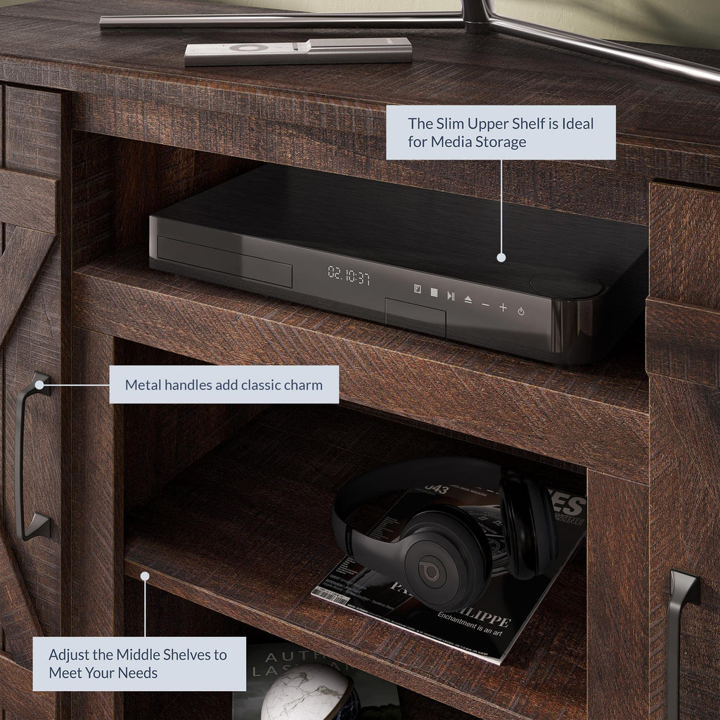47" Espresso TV Stand & Media Entertainment Center Z578